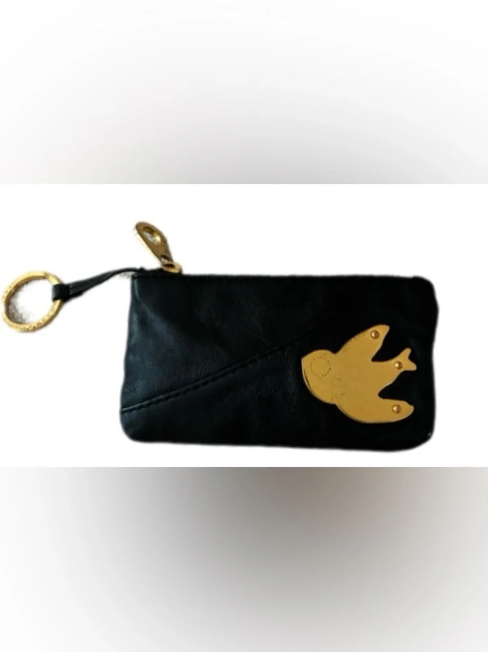 Marc by Marc Jacobs EUC Vintage black leather coin pouch w/ key ring